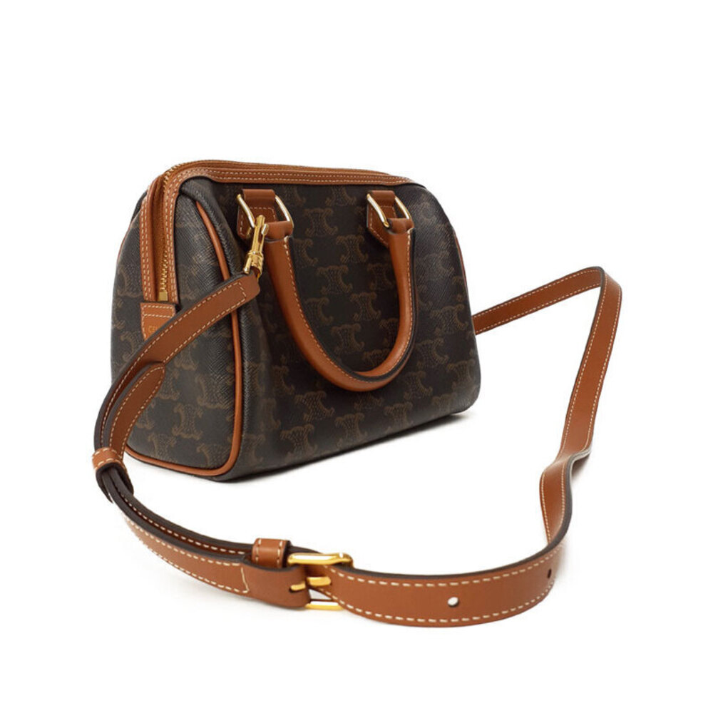 Celine Triomphe Canvas Boston Bag - Picture 2 of 9